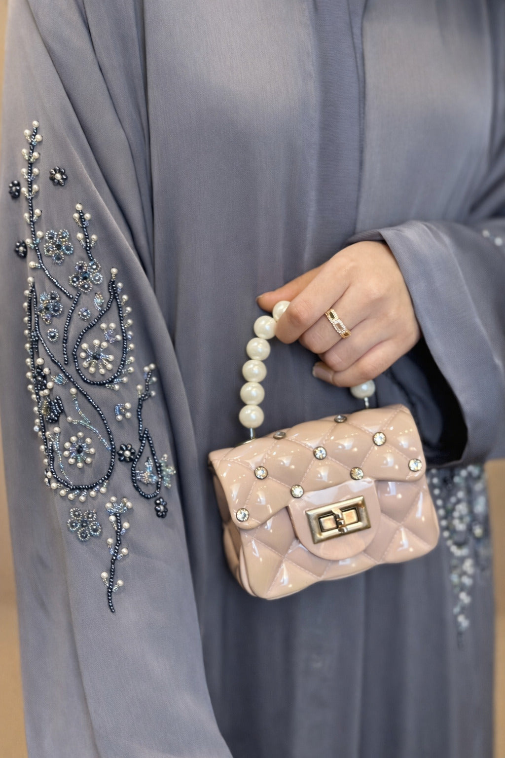 Ruqaiya bunch trio luxury abaya for women in Pakistan by Abdanis