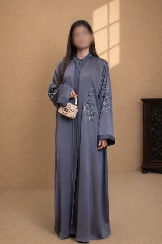 Ruqaiya bunch trio luxury abaya for women in Pakistan by Abdanis