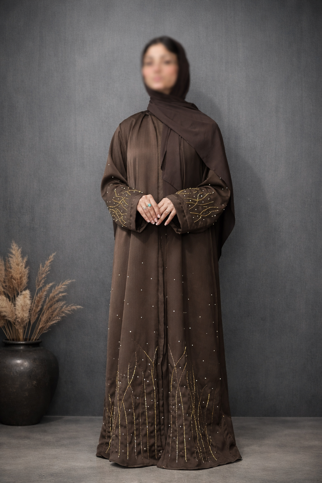 Front Hand Made Luxury Abaya for Women in Pakistan | Abdanis