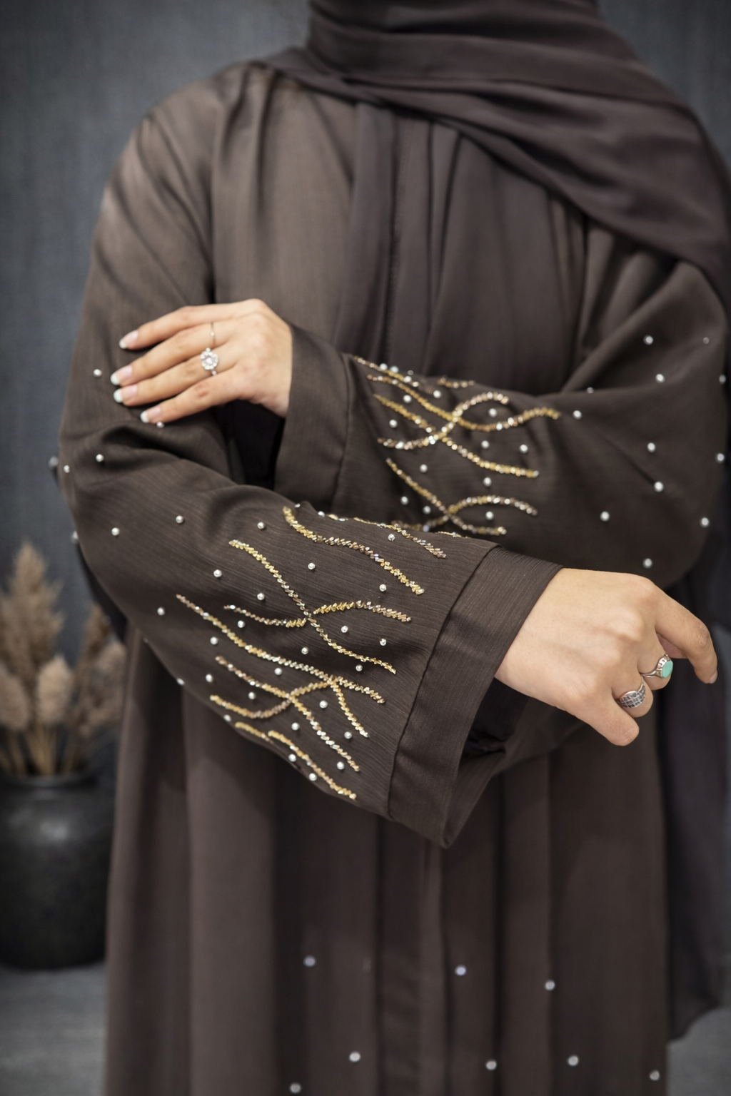 Front Hand Made Luxury Abaya for Women in Pakistan | Abdanis