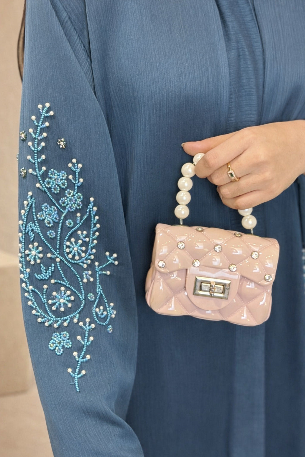 Ruqaiya bunch trio luxury abaya for women in Pakistan by Abdanis