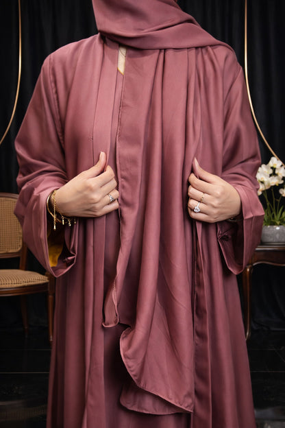 Nida Attach Inner Upper Korean Imported Nida Black Abaya for Women in Pakistan – Luxury Modest Wear by Abdanis
