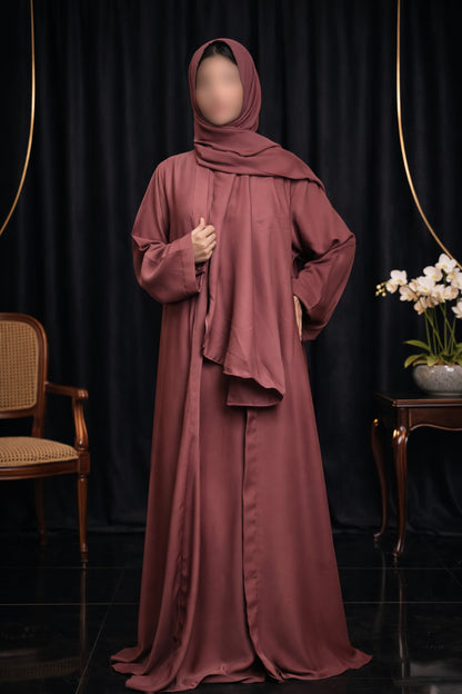 Nida Attach Inner Upper Korean Imported Nida Black Abaya for Women in Pakistan – Luxury Modest Wear by Abdanis