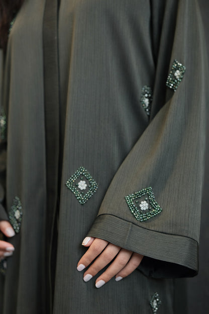 Layla diamond cut luxury abaya for women in Pakistan by Abdanis

