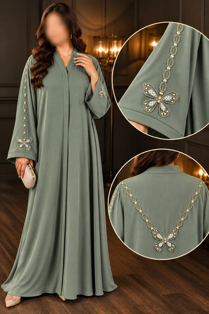Pariza Butterfly Cutdana Work Abaya |Abdanis