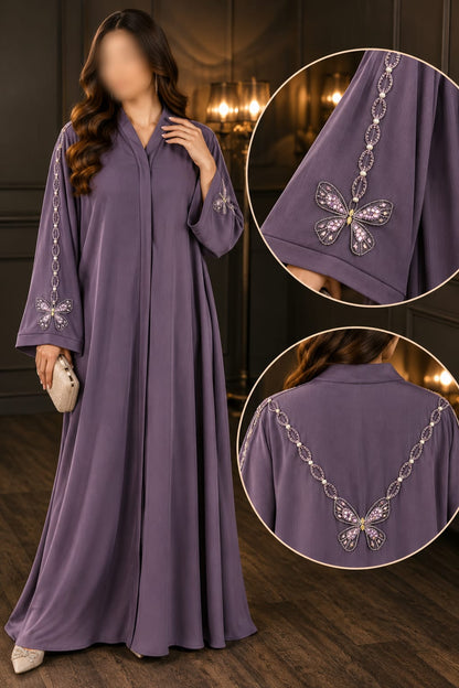 Pariza Butterfly Cutdana Work Abaya |Abdanis