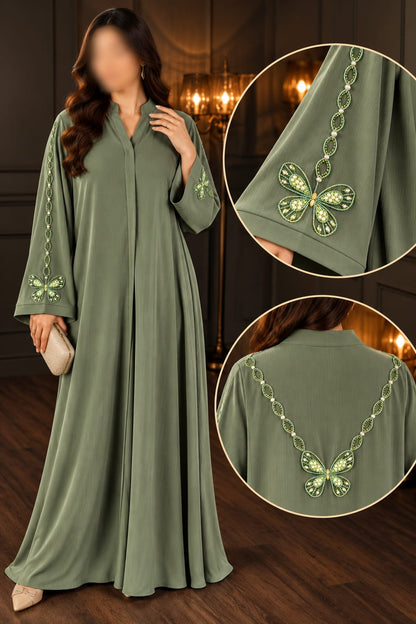 Pariza Butterfly Cutdana Work Abaya |Abdanis