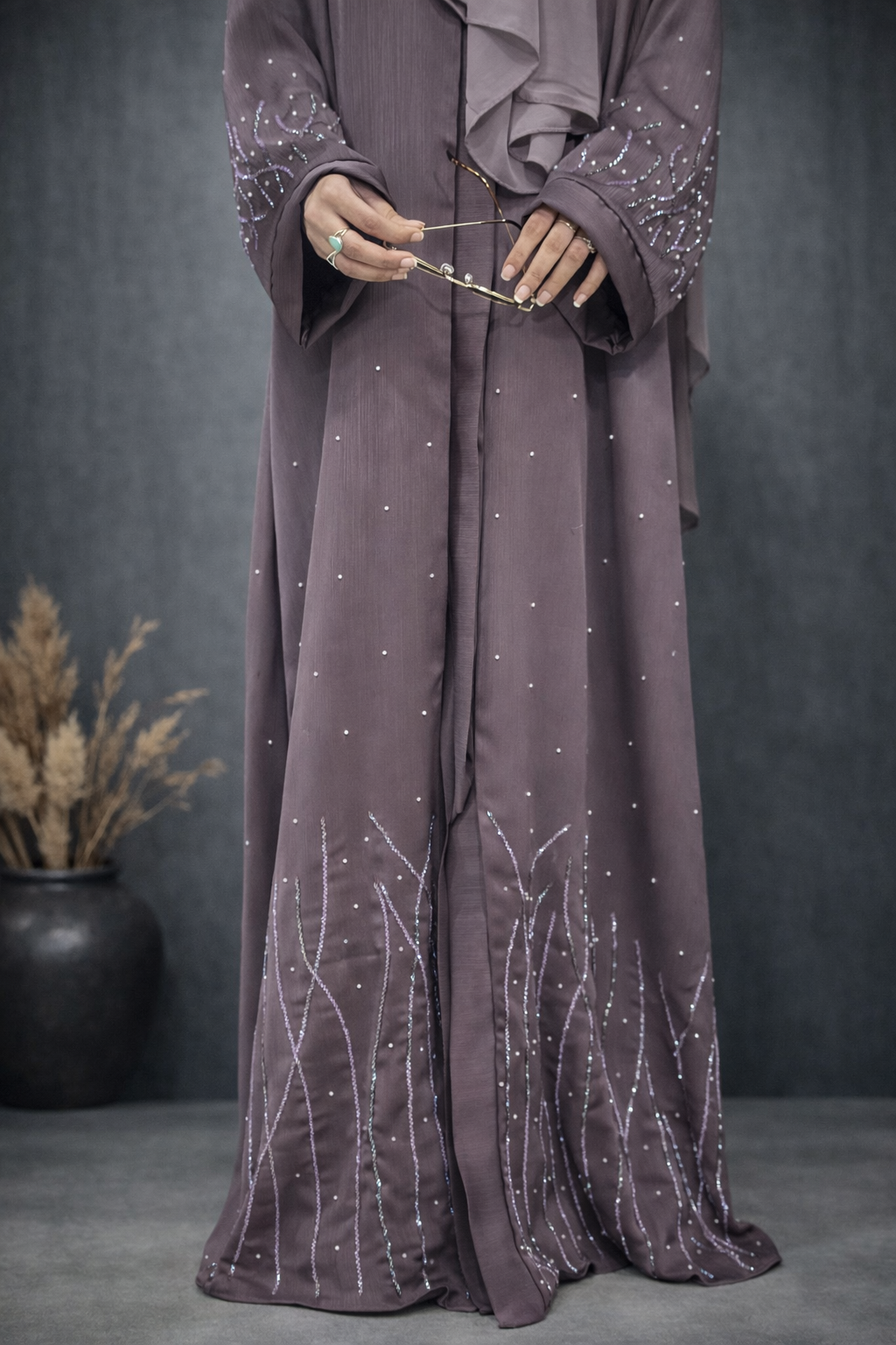 Front Hand Made Luxury Abaya for Women in Pakistan | Abdanis
