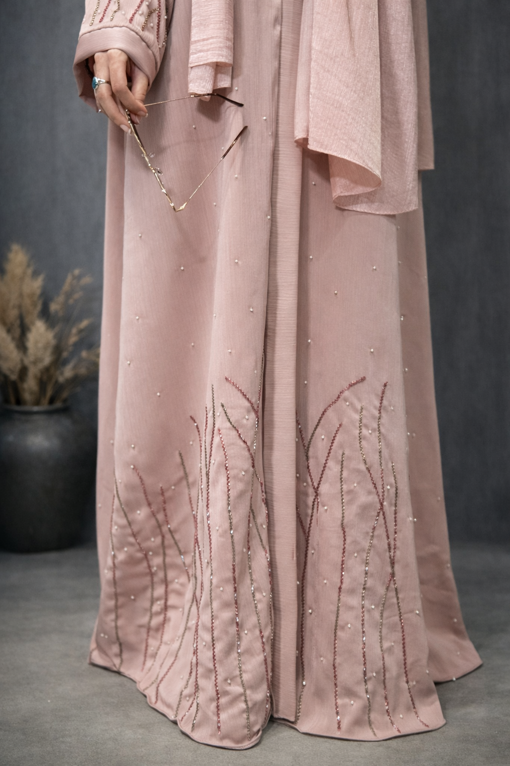 Front Hand Made Luxury Abaya for Women in Pakistan | Abdanis
