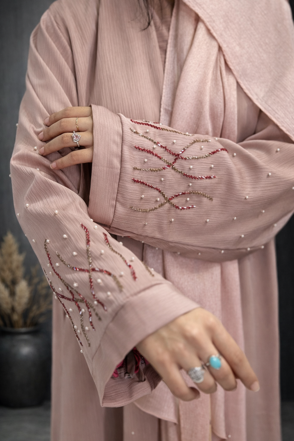 Front Hand Made Luxury Abaya for Women in Pakistan | Abdanis