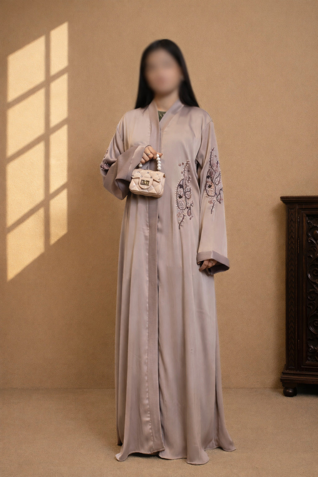 Ruqaiya bunch trio luxury abaya for women in Pakistan by Abdanis