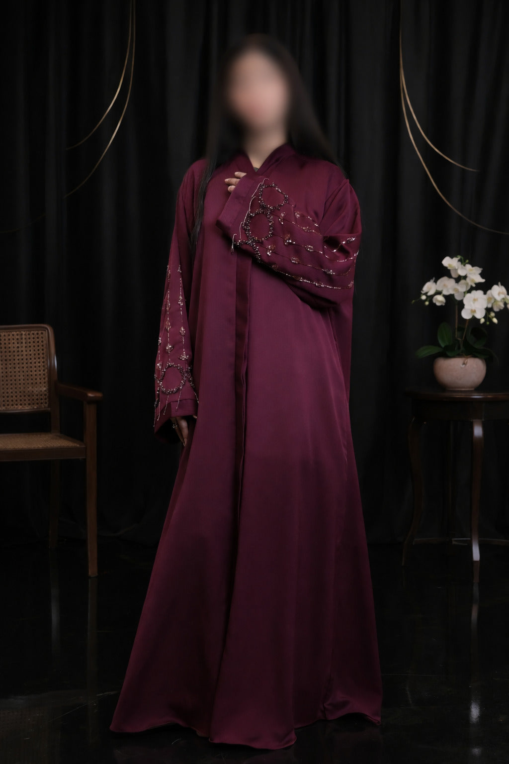 Luxury crystal embellished abaya Pakistan