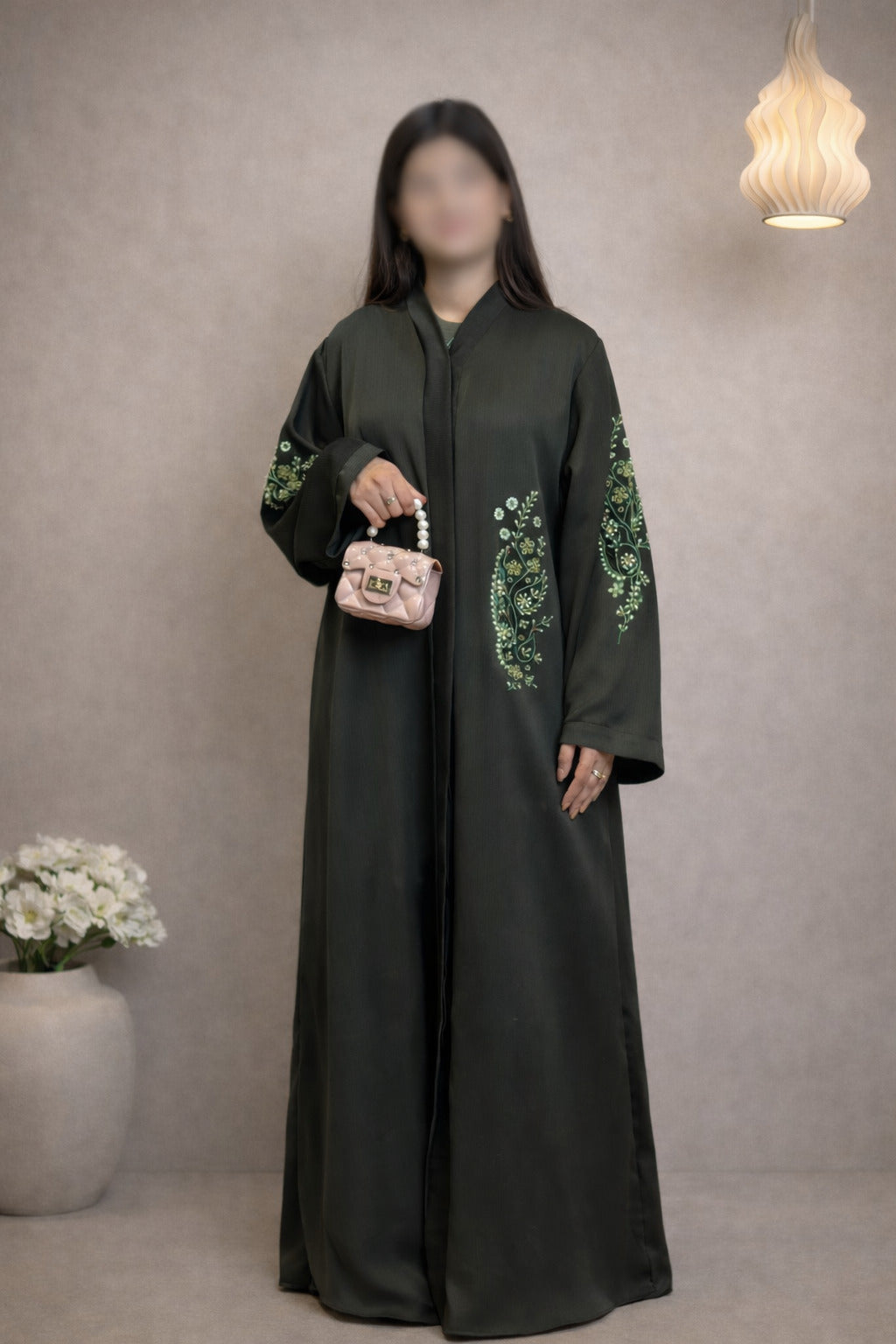 Ruqaiya bunch trio luxury abaya for women in Pakistan by Abdanis