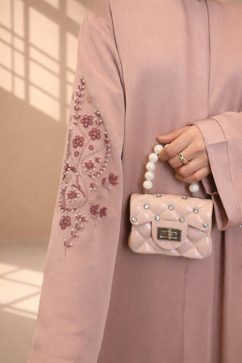 Ruqaiya bunch trio luxury abaya for women in Pakistan by Abdanis