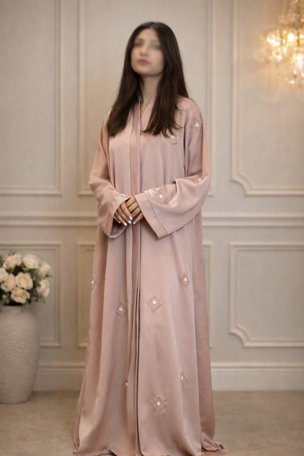 Layla diamond cut luxury abaya for women in Pakistan by Abdanis
