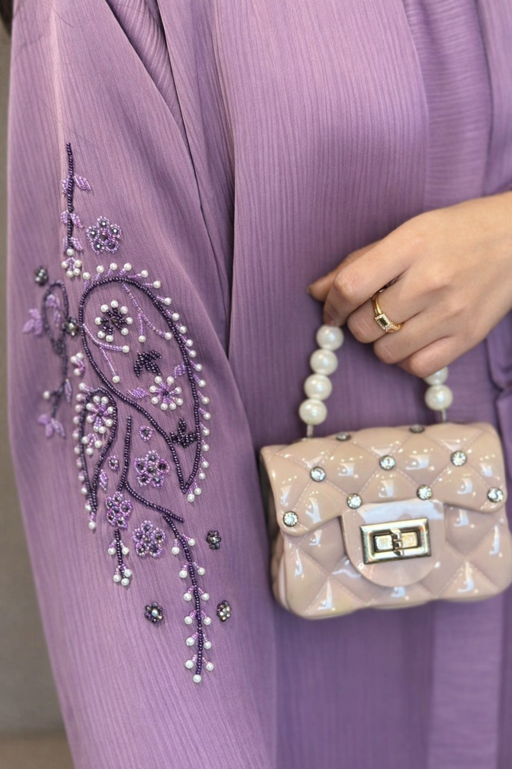 Ruqaiya bunch trio luxury abaya for women in Pakistan by Abdanis