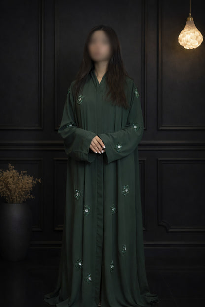 Layla diamond cut luxury abaya for women in Pakistan by Abdanis
