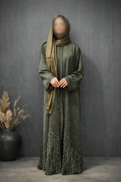 Front Hand Made Luxury Abaya for Women in Pakistan | Abdanis