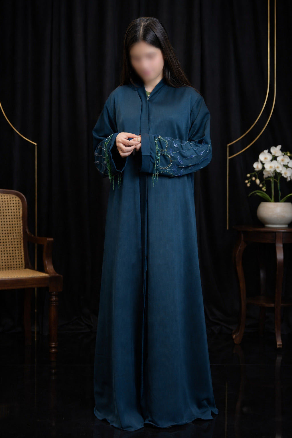 Luxury crystal embellished abaya Pakistan