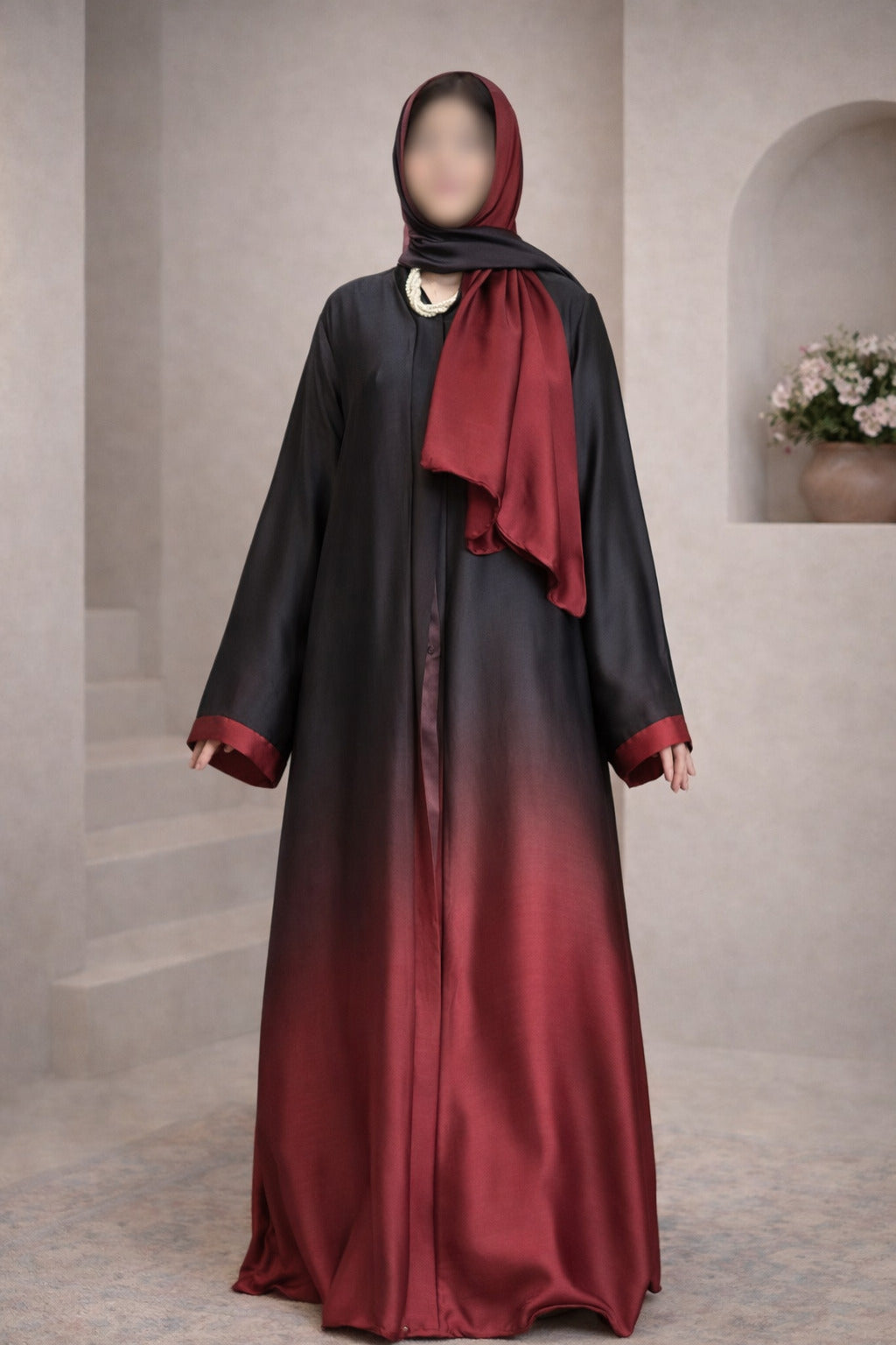 Ayesha tie dye luxury abaya for women in Pakistan by Abdanis