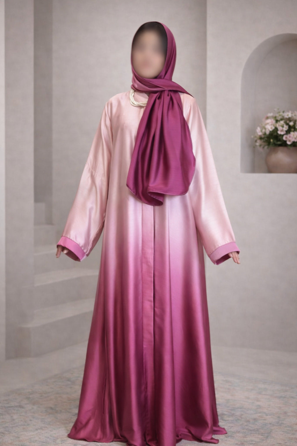 Ayena tie dye luxury abaya for women in Pakistan by Abdanis
