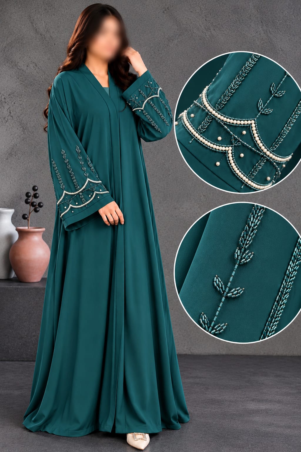 Bella Cutdana Sleee Work Abaya | Abdanis