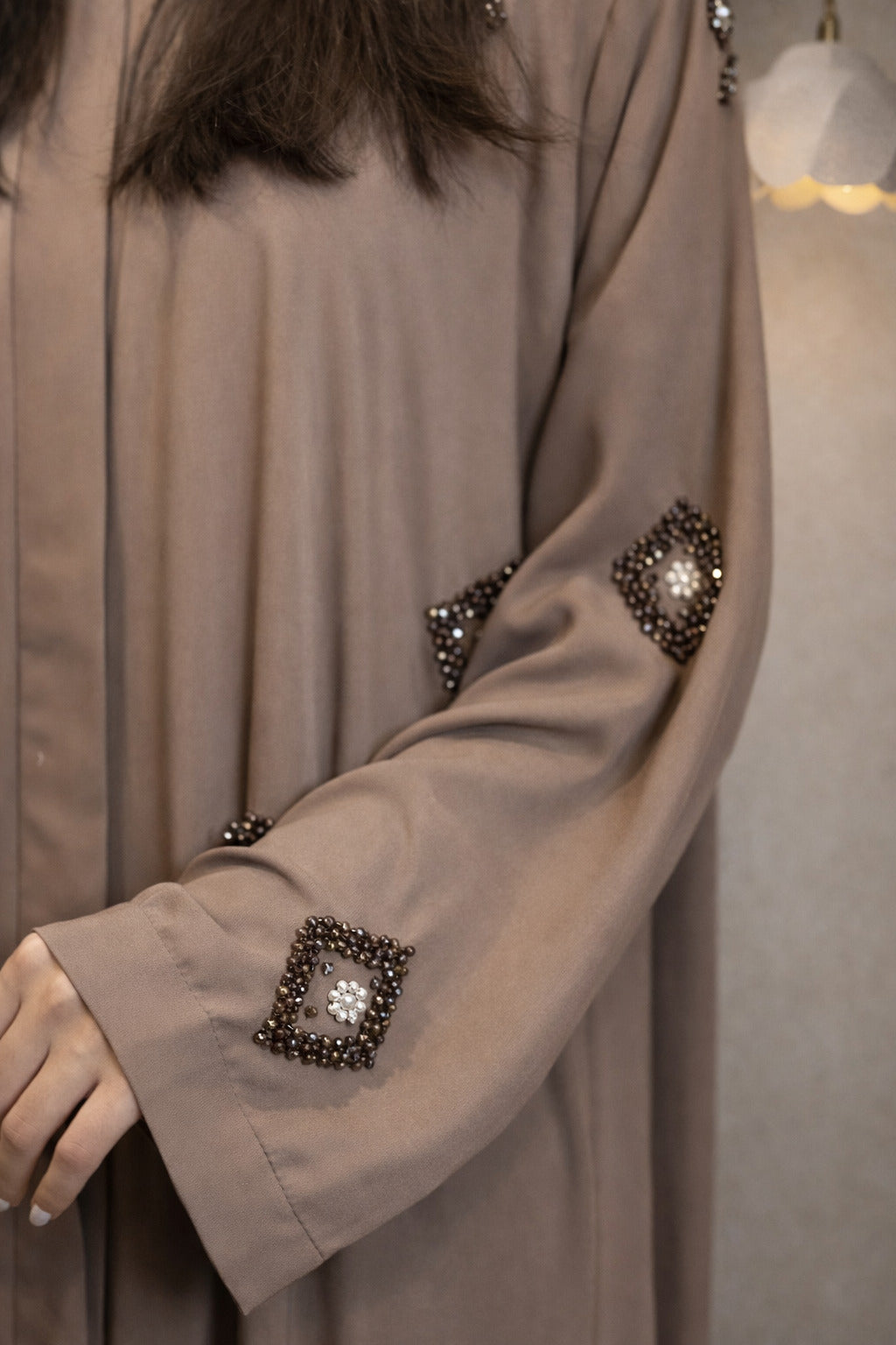 Layla diamond cut luxury abaya for women in Pakistan by Abdanis

