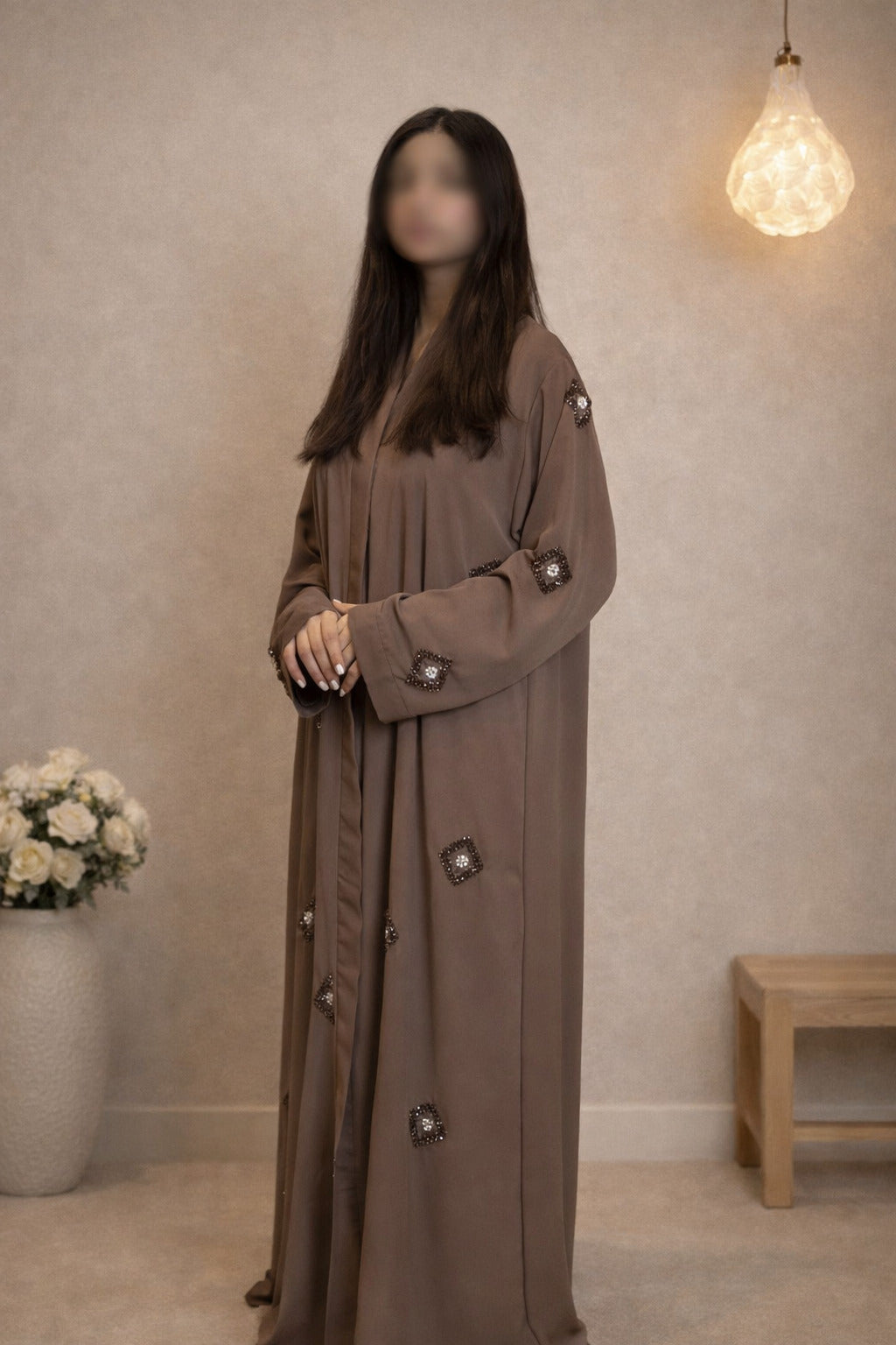 Layla diamond cut luxury abaya for women in Pakistan by Abdanis

