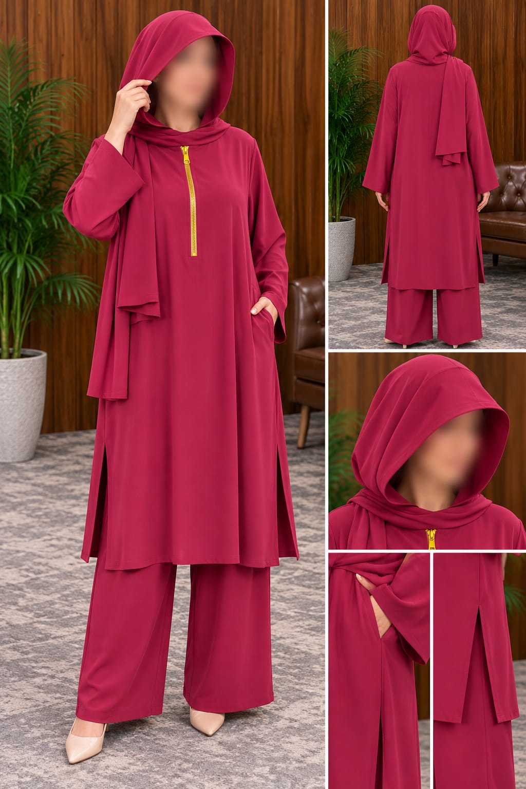 Queen Hoodie kurta Trouser Style Elegant Abaya With Strole| Abdanis