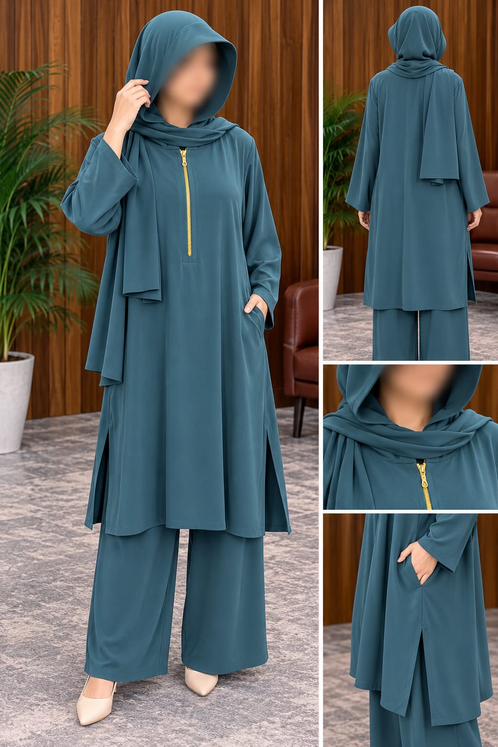 Queen Hoodie kurta Trouser Style Elegant Abaya With Strole| Abdanis