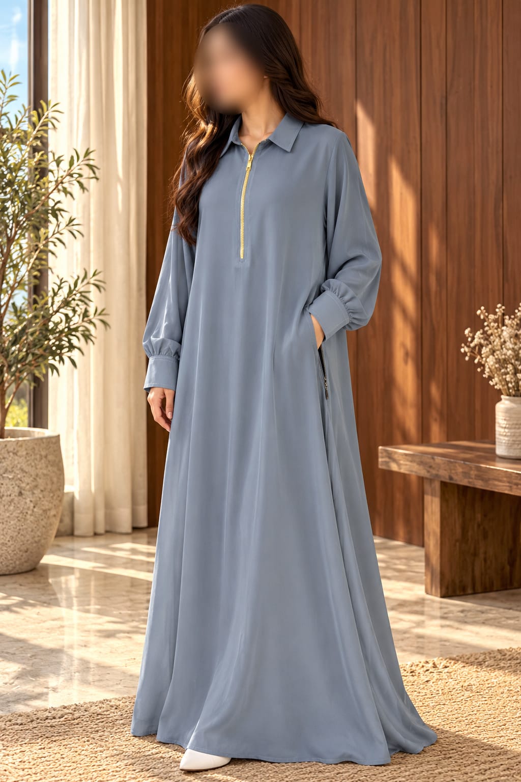 Zipper kurta Style Elegant Abaya With Strole| Abdanis