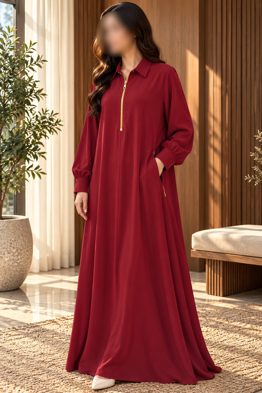 Zipper kurta Style Elegant Abaya With Strole| Abdanis