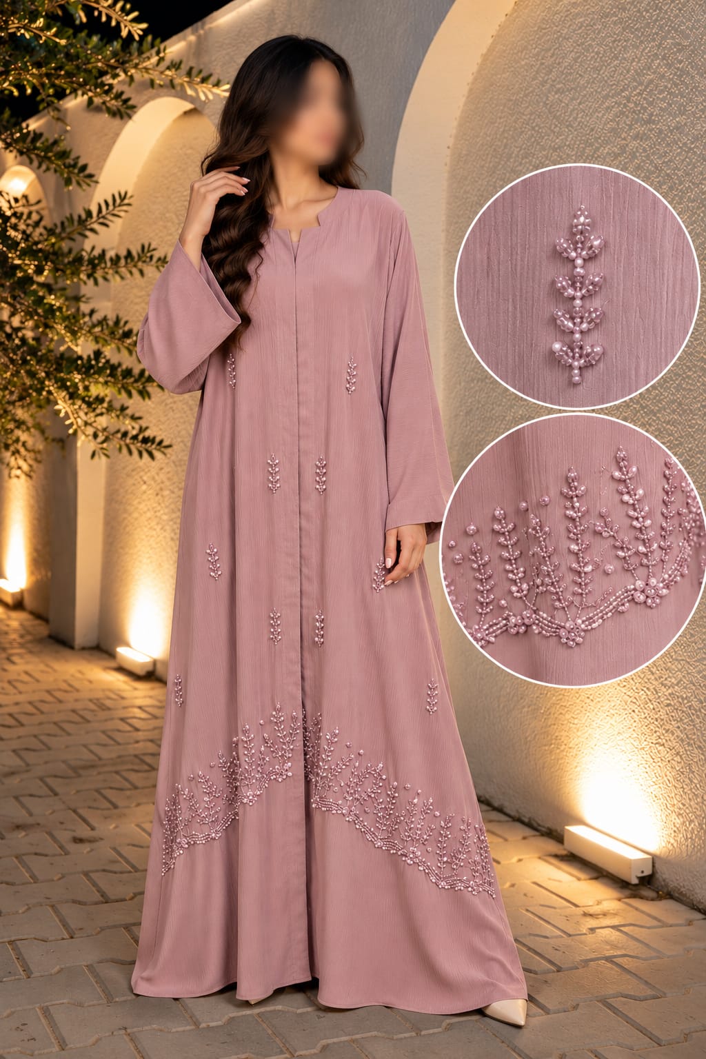 Tree Booti Cutdana Embroidery Abaya | Abdanis