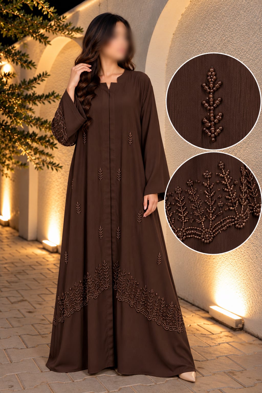 Tree Booti Cutdana Embroidery Abaya | Abdanis